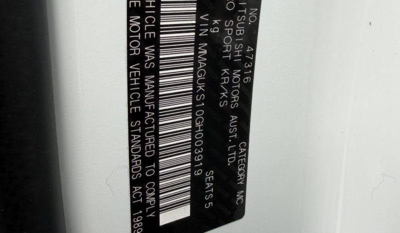 QE Pajero Sport GLX 5DR Wagon 4×4 2.4L 4 Cyl Diesel 8sp Auto full